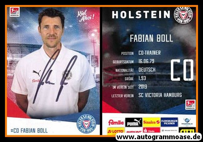 Autogramm Fussball | Holstein Kiel | 2019 | Fabian BOLL