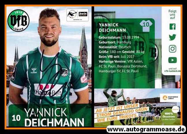 Autogramm Fussball | VfB Lübeck | 2020 | Yannick DEICHMANN