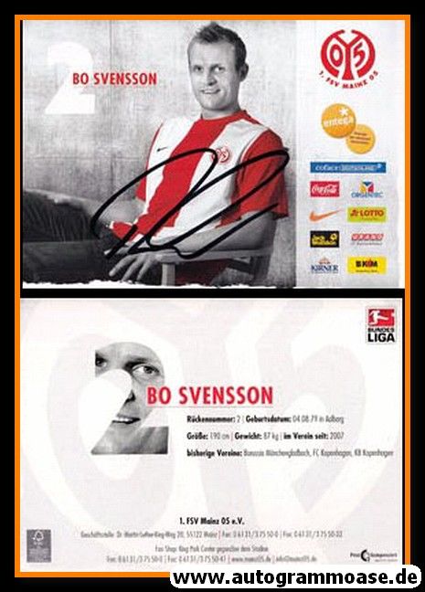 Autogramm Fussball | FSV Mainz 05 | 2009 | Bo SVENSSON