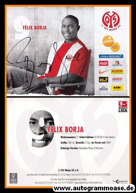 Autogramm Fussball | FSV Mainz 05 | 2009 | Felix BORJA