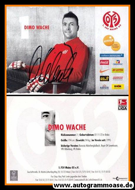 Autogramm Fussball | FSV Mainz 05 | 2009 | Dimo WACHE