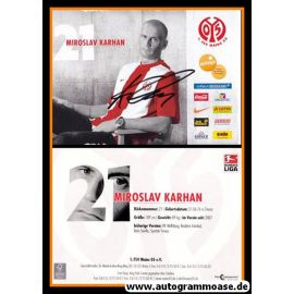 Autogramm Fussball | FSV Mainz 05 | 2009 | Miroslav KARHAN