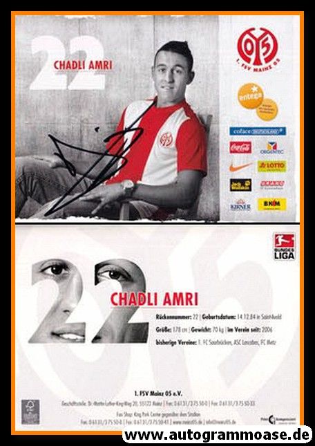 Autogramm Fussball | FSV Mainz 05 | 2009 | Chadli AMRI