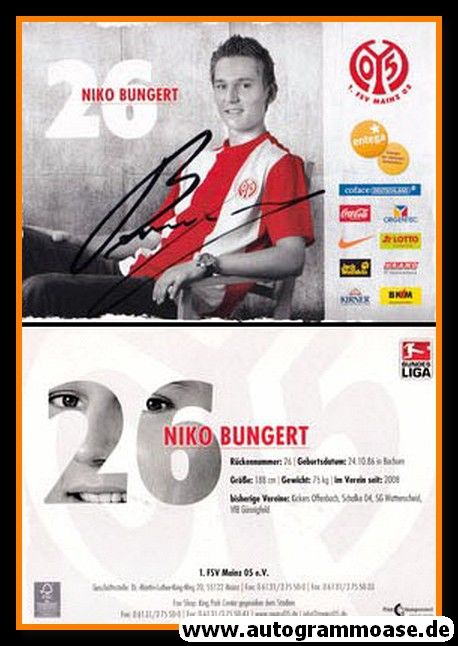 Autogramm Fussball | FSV Mainz 05 | 2009 | Niko BUNGERT