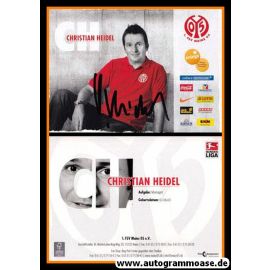 Autogramm Fussball | FSV Mainz 05 | 2009 | Christian HEIDEL