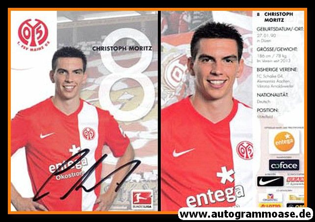 Autogramm Fussball | FSV Mainz 05 | 2013 | Christoph MORITZ