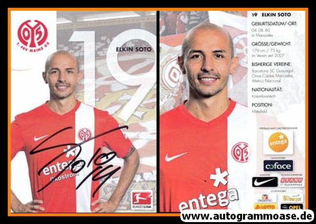 Autogramm Fussball | FSV Mainz 05 | 2013 | Elkin SOTO