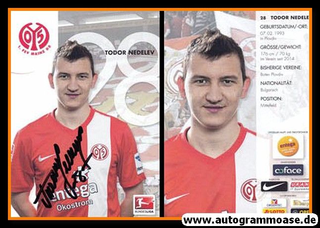 Autogramm Fussball | FSV Mainz 05 | 2013 | Todor NEDELEV