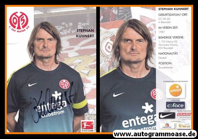 Autogramm Fussball | FSV Mainz 05 | 2013 | Stephan KUHNERT