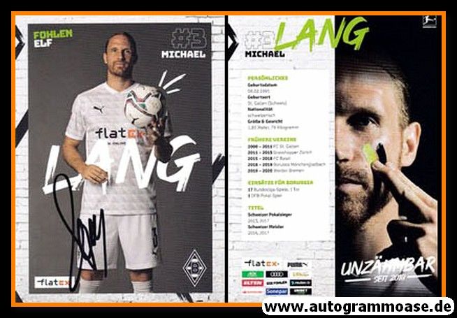 Autogramm Fussball | Borussia Mönchengladbach | 2020 | Michael LANG