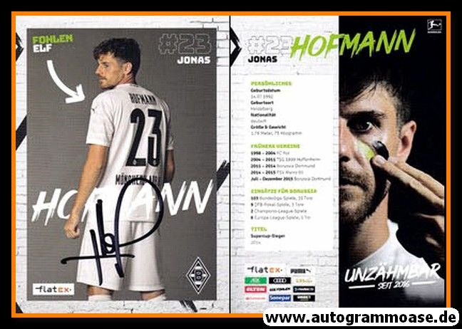 Autogramm Fussball | Borussia Mönchengladbach | 2020 | Jonas HOFMANN