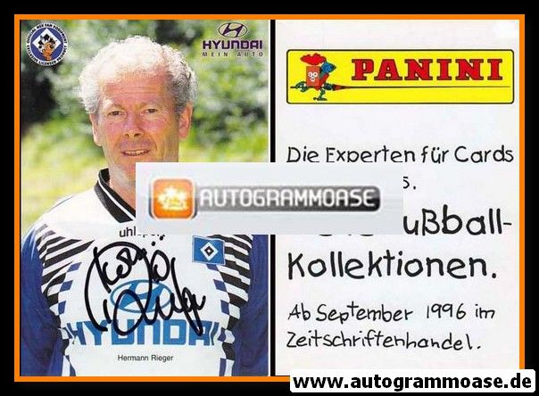 Autogramm Fussball | Hamburger SV | 1996 | Hermann RIEGER