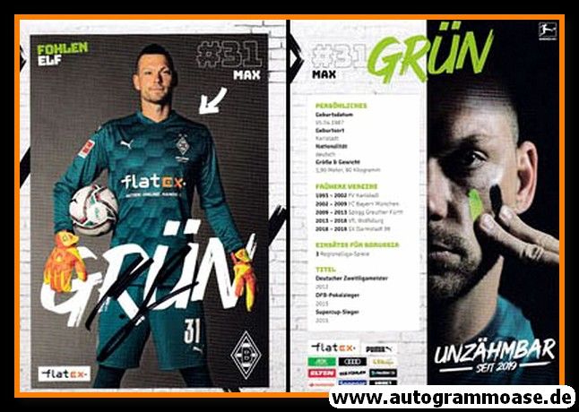 Autogramm Fussball | Borussia Mönchengladbach | 2020 | Max GRÜN