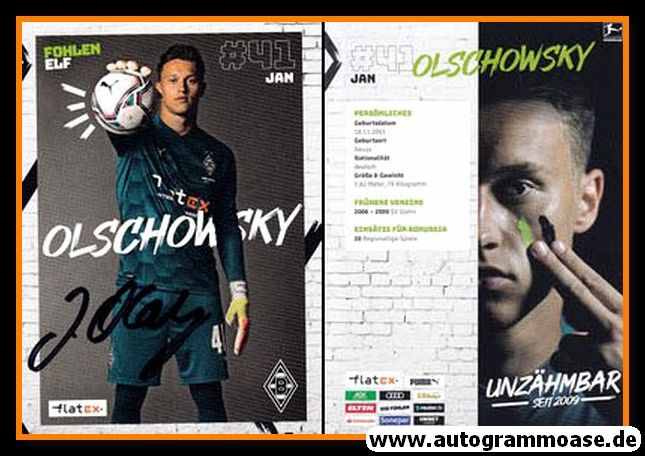 Autogramm Fussball | Borussia Mönchengladbach | 2020 | Jan OLSCHOWSKY