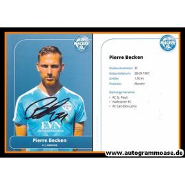 Autogramm Fussball | FSV Wacker 90 Nordhausen | 2016 | Pierre BECKEN