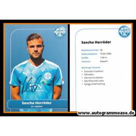 Autogramm Fussball | FSV Wacker 90 Nordhausen | 2016 | Sascha HERRÖDER