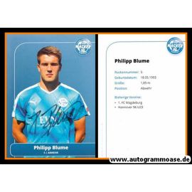 Autogramm Fussball | FSV Wacker 90 Nordhausen | 2016 | Philipp BLUME