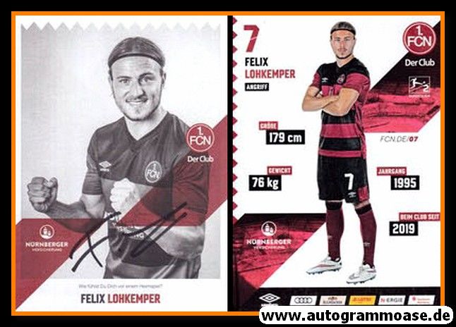 Autogramm Fussball | 1. FC Nürnberg | 2020 | Felix LOHKEMPER