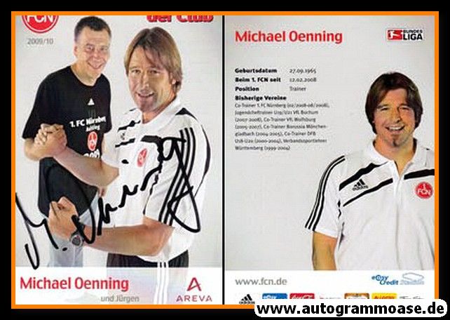 Autogramm Fussball | 1. FC Nürnberg | 2009 | Michael OENNING