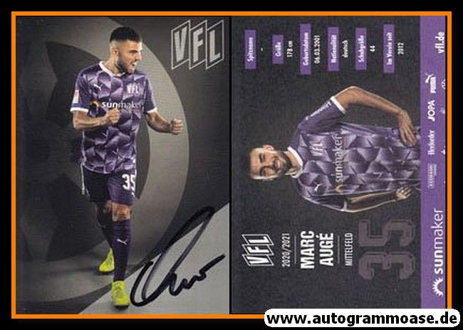 Autogramm Fussball | VfL Osnabrück | 2020 | Marc AUGE