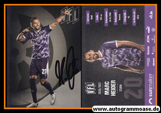Autogramm Fussball | VfL Osnabrück | 2020 | Marc HEIDER