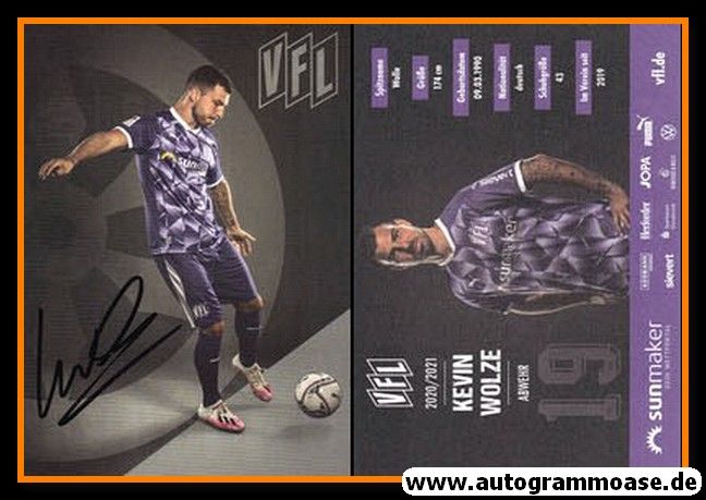 Autogramm Fussball | VfL Osnabrück | 2020 | Kevin WOLZE