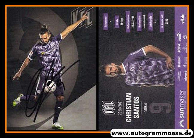 Autogramm Fussball | VfL Osnabrück | 2020 | Christian SANTOS
