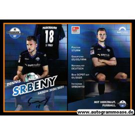 Autogramm Fussball | SC Paderborn 07 | 2020 | Dennis SRBENY