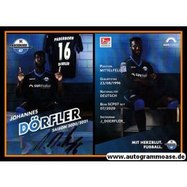 Autogramm Fussball | SC Paderborn 07 | 2020 | Johannes DÖRFLER