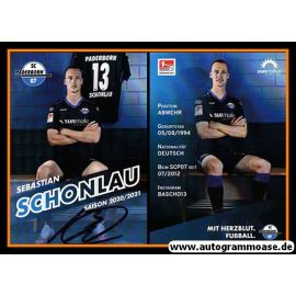 Autogramm Fussball | SC Paderborn 07 | 2020 | Sebastian SCHONLAU