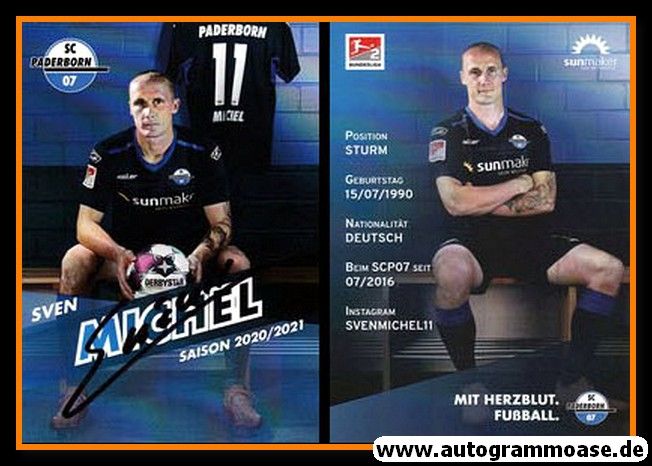 Autogramm Fussball | SC Paderborn 07 | 2020 | Sven MICHEL