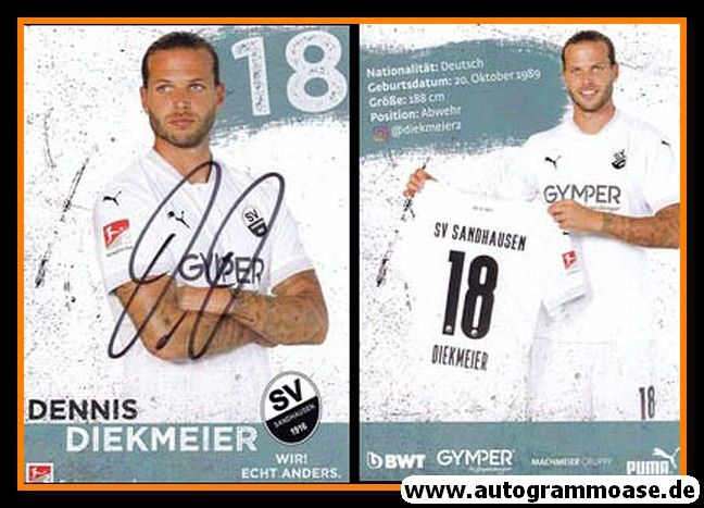 Autogramm Fussball | SV Sandhausen | 2020 | Dennis DIEKMEIER