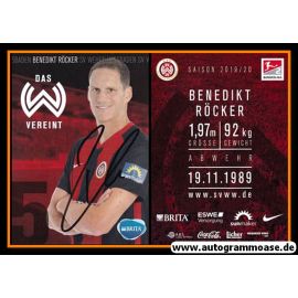 Autogramm Fussball | SV Wehen Wiesbaden | 2019 | Benedikt RÖCKER