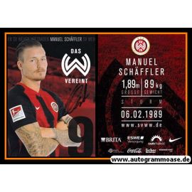 Autogramm Fussball | SV Wehen Wiesbaden | 2019 | Manuel SCHÄFFLER