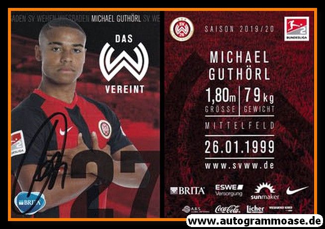 Autogramm Fussball | SV Wehen Wiesbaden | 2019 | Mike KRANNICH