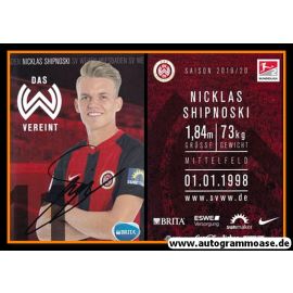 Autogramm Fussball | SV Wehen Wiesbaden | 2019 | Nicklas SHIPNOSKI