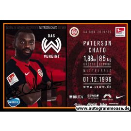 Autogramm Fussball | SV Wehen Wiesbaden | 2019 | Paterson CHATO