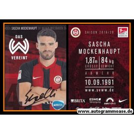Autogramm Fussball | SV Wehen Wiesbaden | 2019 | Sascha MOCKENHAUPT