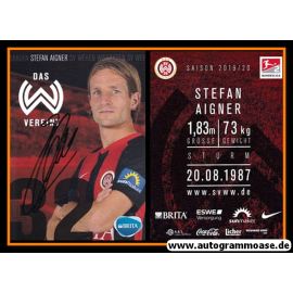Autogramm Fussball | SV Wehen Wiesbaden | 2019 | Stefan AIGNER