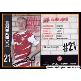 Autogramm Fussball | Würzburger Kickers | 2020 | Luke HEMMERICH