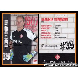 Autogramm Fussball | Würzburger Kickers | 2020 | Hendrik BONMANN