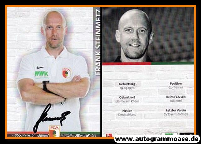 Autogramm Fussball | FC Augsburg | 2016 | Frank STEINMETZ