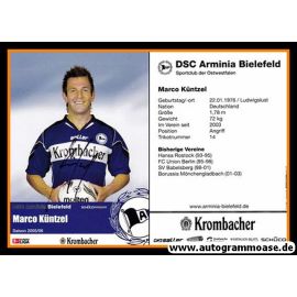 Autogramm Fussball | DSC Arminia Bielefeld | 2005 | Marco KÜNTZEL