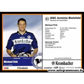 Autogramm Fussball | DSC Arminia Bielefeld | 2005 | Michael FINK