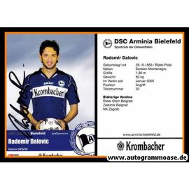 Autogramm Fussball | DSC Arminia Bielefeld | 2005 | Radomir DALOVIC