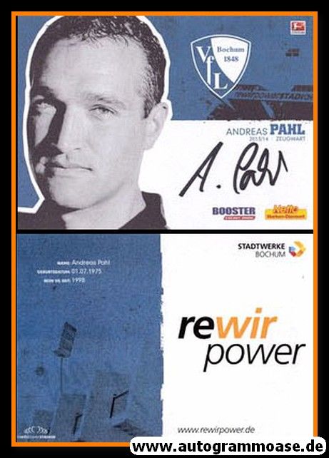 Autogramm Fussball | VfL Bochum | 2013 | Andreas PAHL