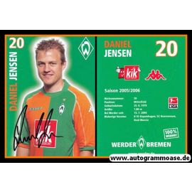 Autogramm Fussball | SV Werder Bremen | 2005 | Daniel JENSEN
