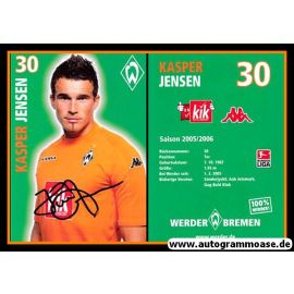 Autogramm Fussball | SV Werder Bremen | 2005 | Kasper JENSEN