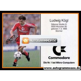 Autogramm Fussball | FC Bayern München | 1986 | Ludwig KÖGL