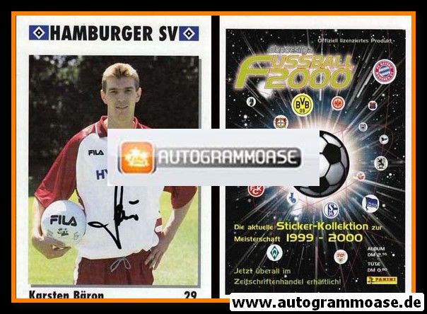 Autogramm Fussball | Hamburger SV | 1999 | Karsten BÄRON